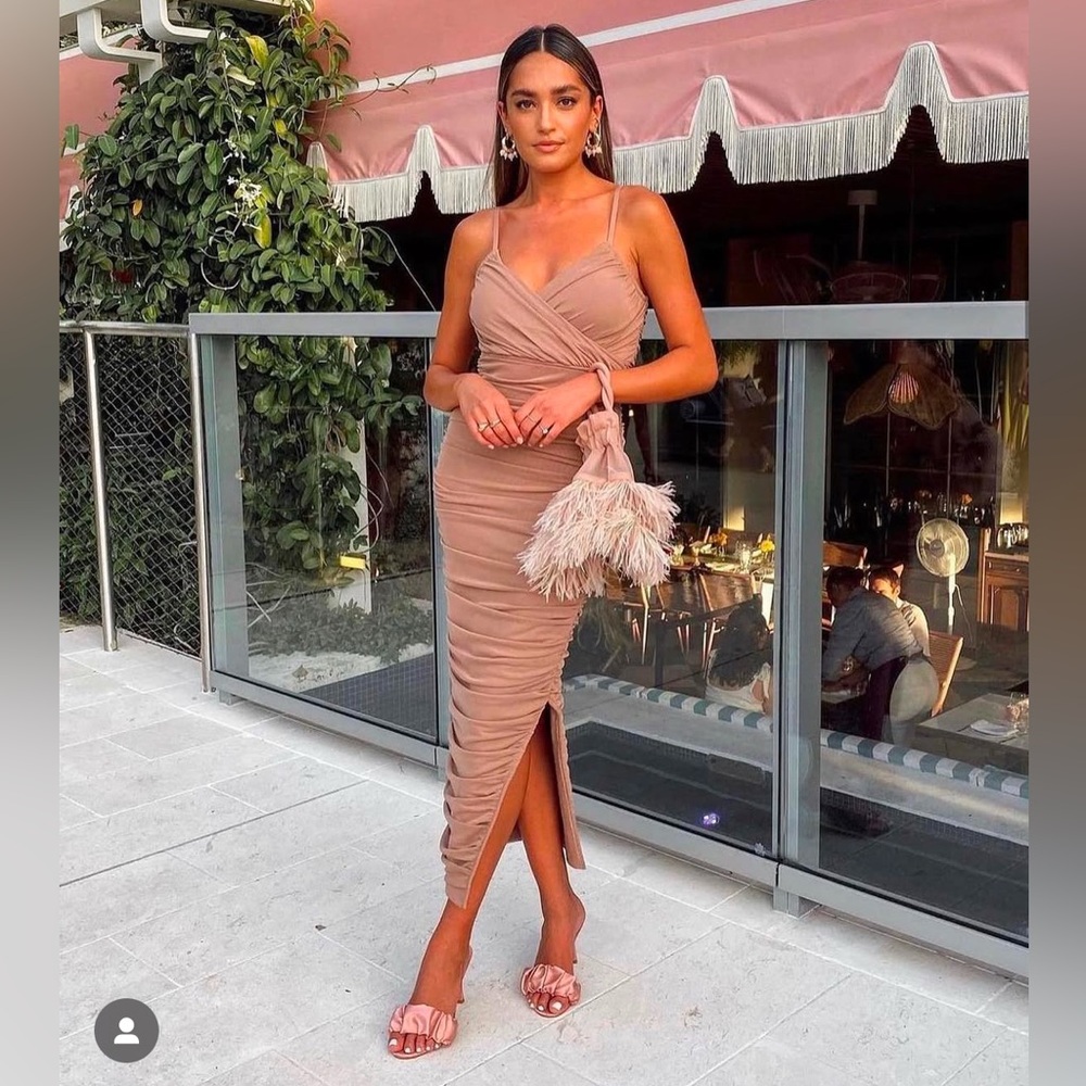 REVOLVE Pippa Dress in Nude ELLIATT size Small